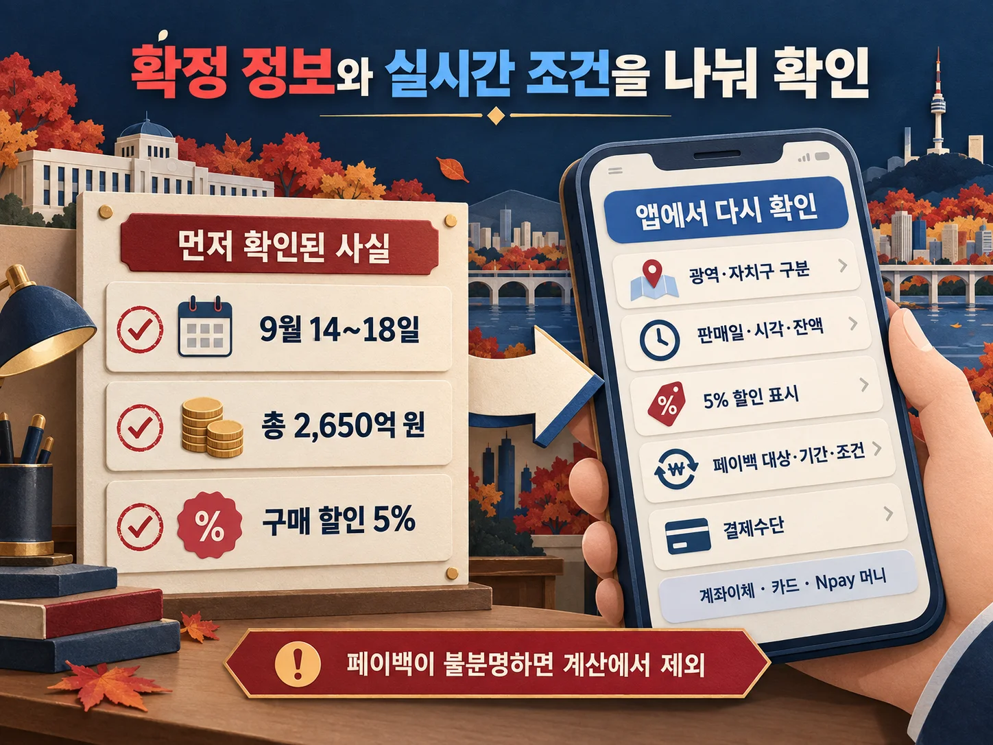 서울페이플러스 서울사랑상품권 구매 전 체크리스트