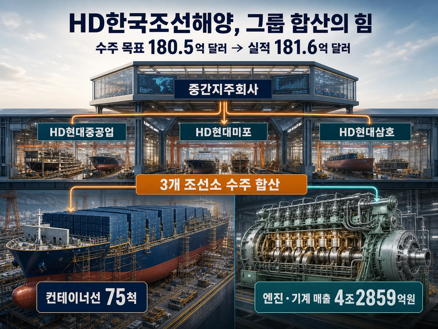 삼성중공업 해양 부문 수주 달성률과 FLNG 수주잔고