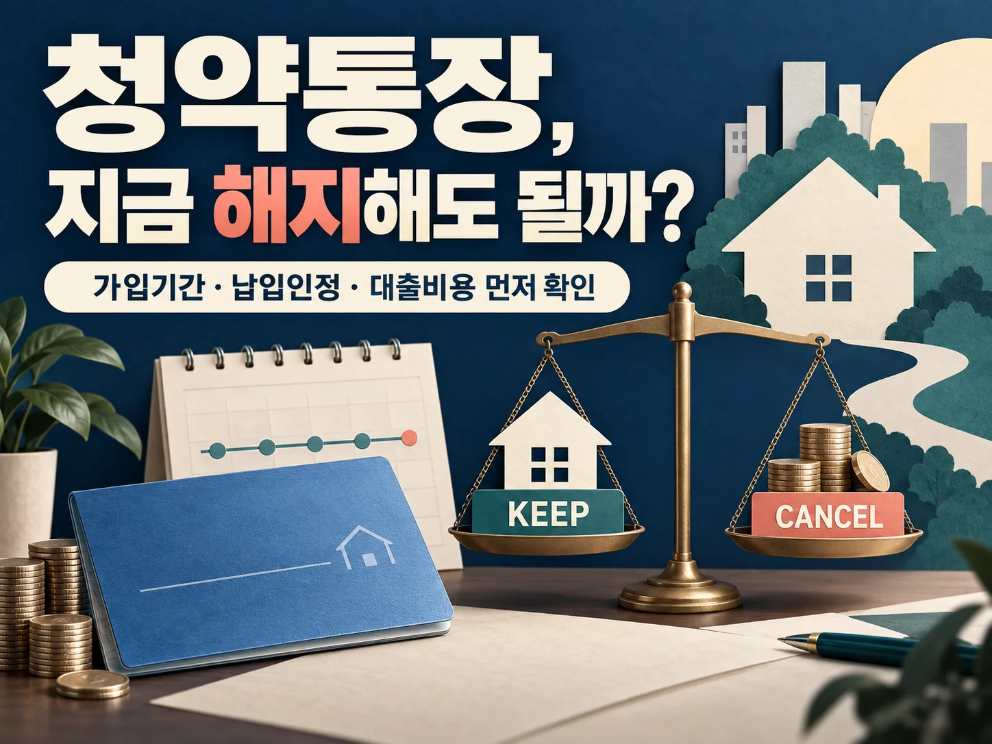 청약통장 해지 전 가입기간과 납입인정 실적을 점검하는 안내