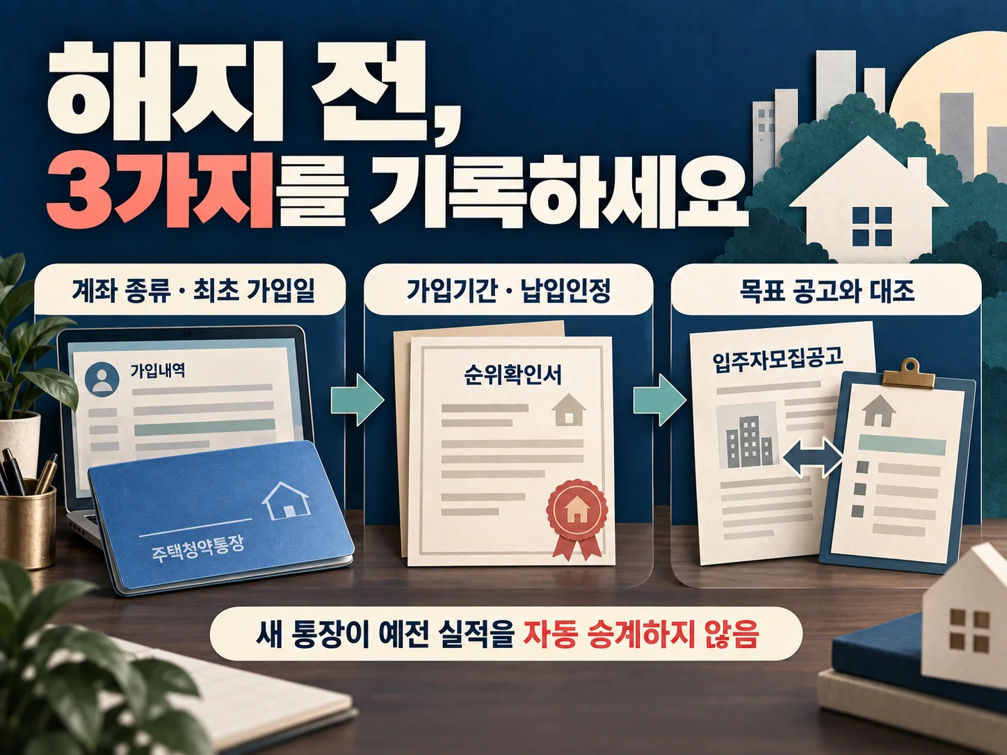 청약Home에서 청약통장 가입기간과 납입인정 정보를 확인하는 절차