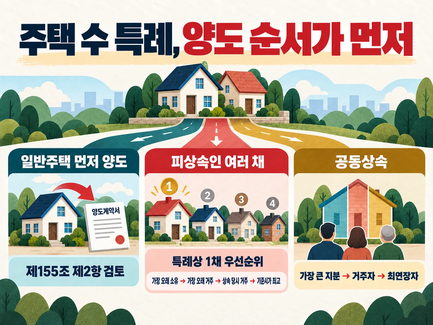 상속주택 특례 · 일반주택 양도와 공동상속 판단 기준