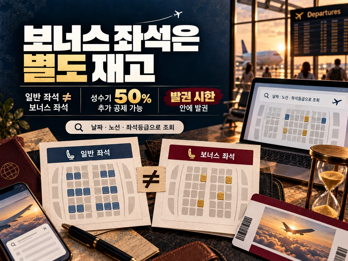 아시아나 보너스 좌석 재고와 발권 시한 확인