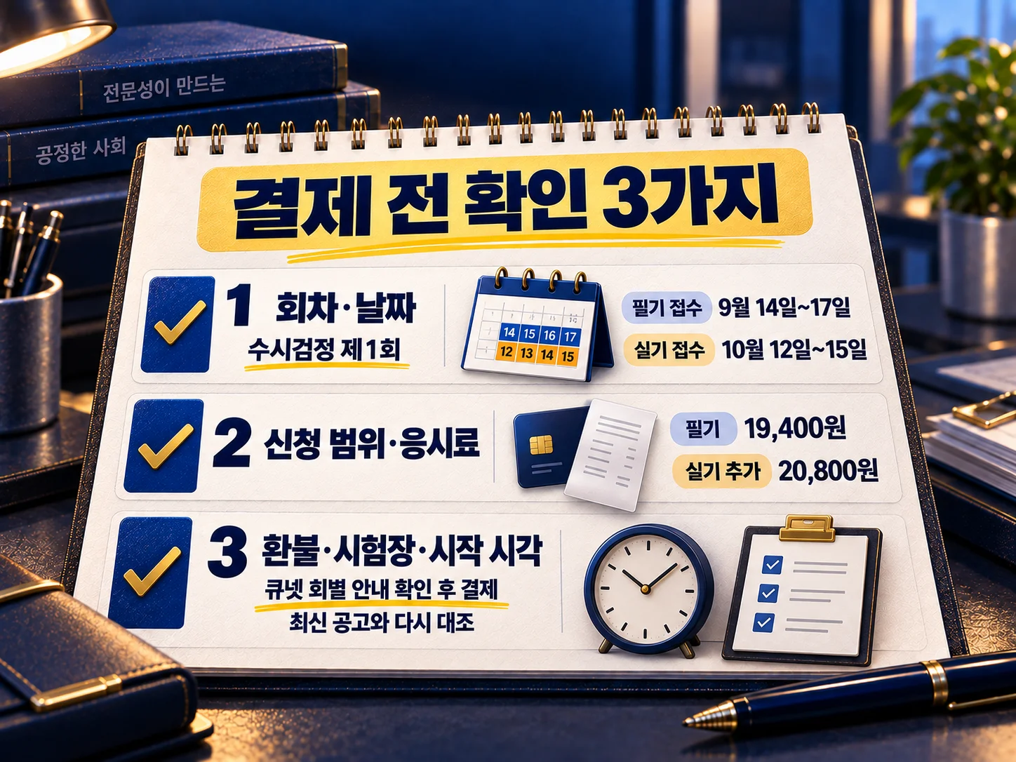 • 공공조달관리사 접수 전 일정·응시료·환불 확인 항목