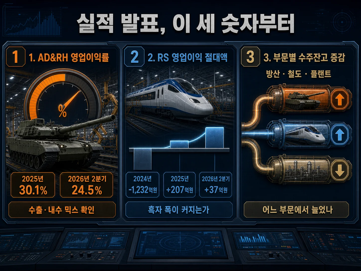 현대로템 분기 실적 발표 시 확인할 핵심 지표 체크리스트