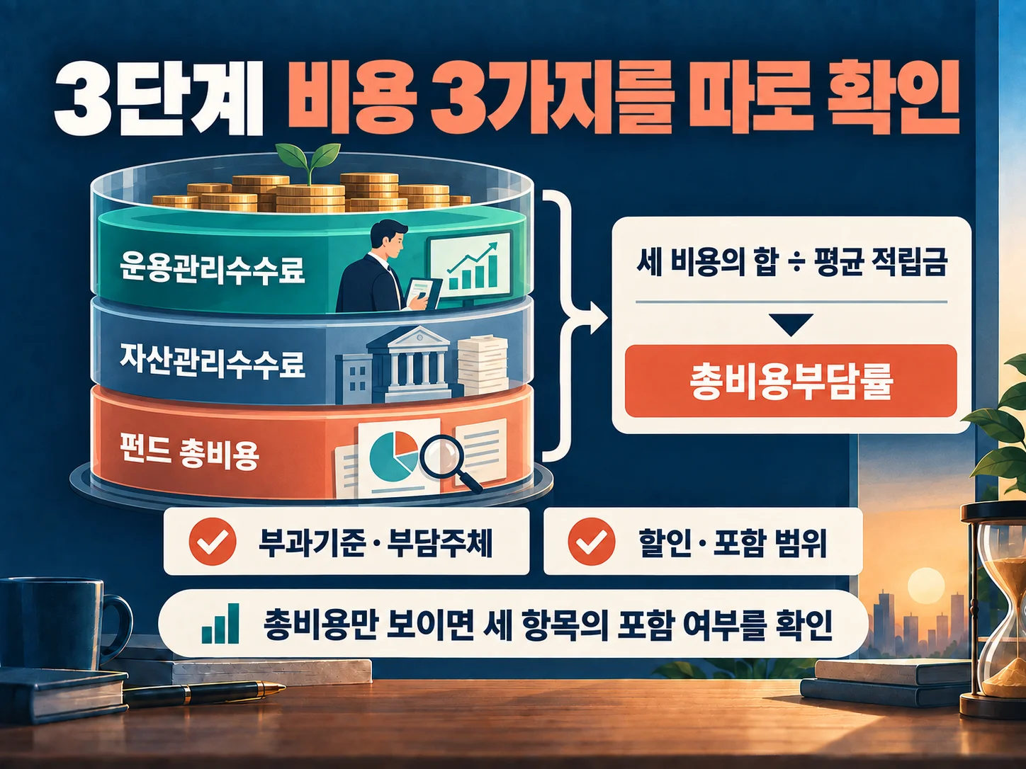 퇴직연금 운용관리수수료·자산관리수수료·펀드 총비용 확인