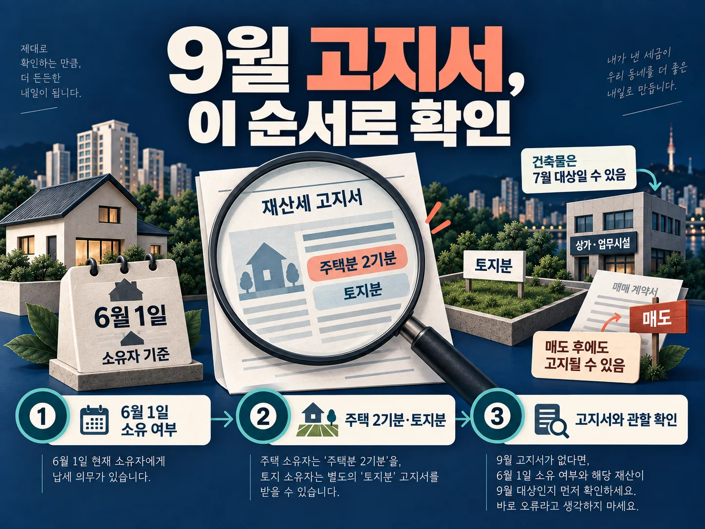 재산세 과세대상과 6월 1일 납세의무자 기준