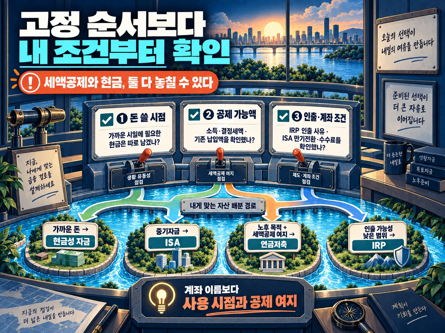 ISA·연금저축·IRP 자금 배치 체크리스트
