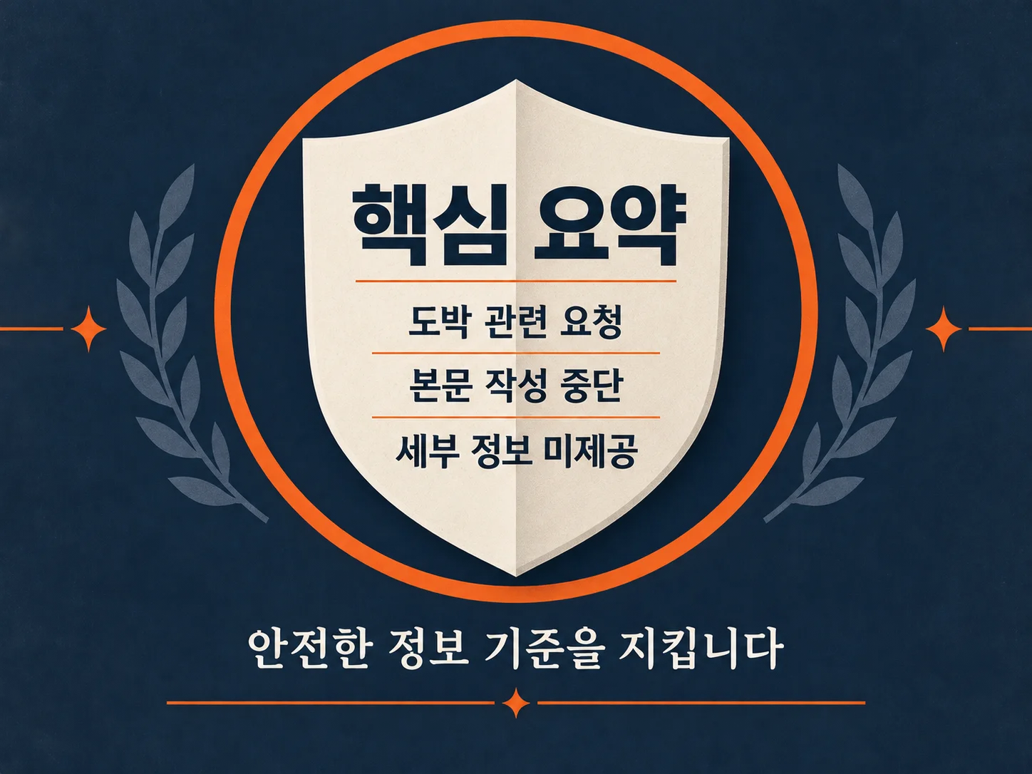 안전한 글 작성 안내 이미지