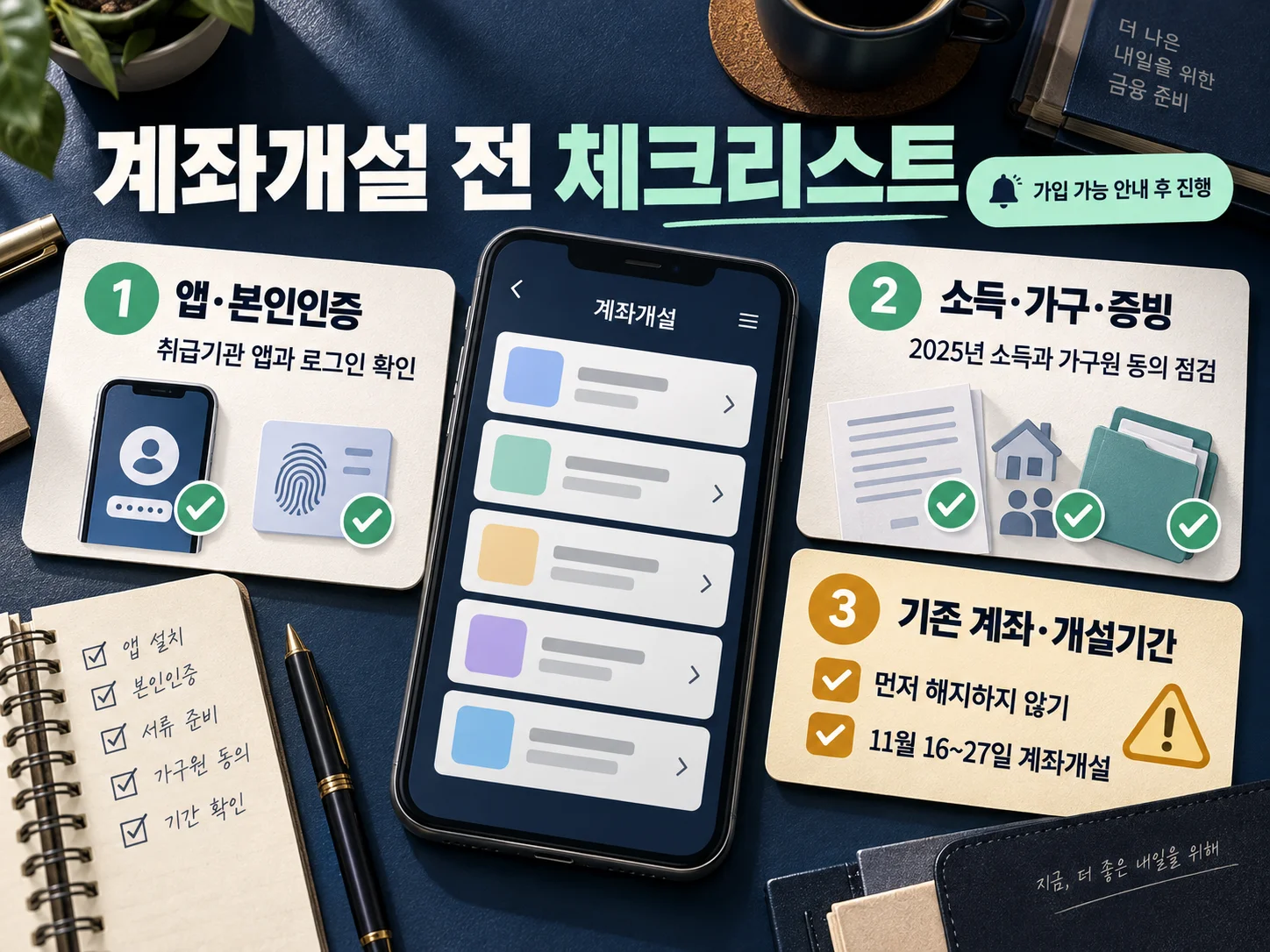 청년미래적금 취급기관 앱 계좌개설 체크리스트