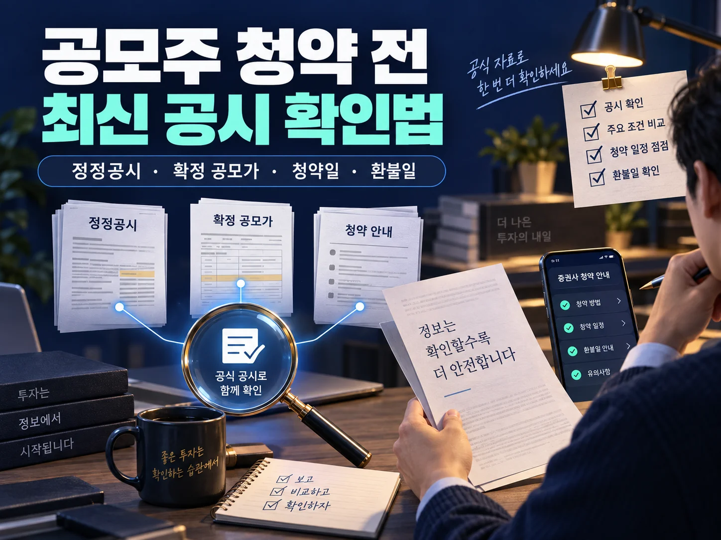 - 공모주 청약 전 증권신고서·정정공시·주관사 안내를 확인하는 절차