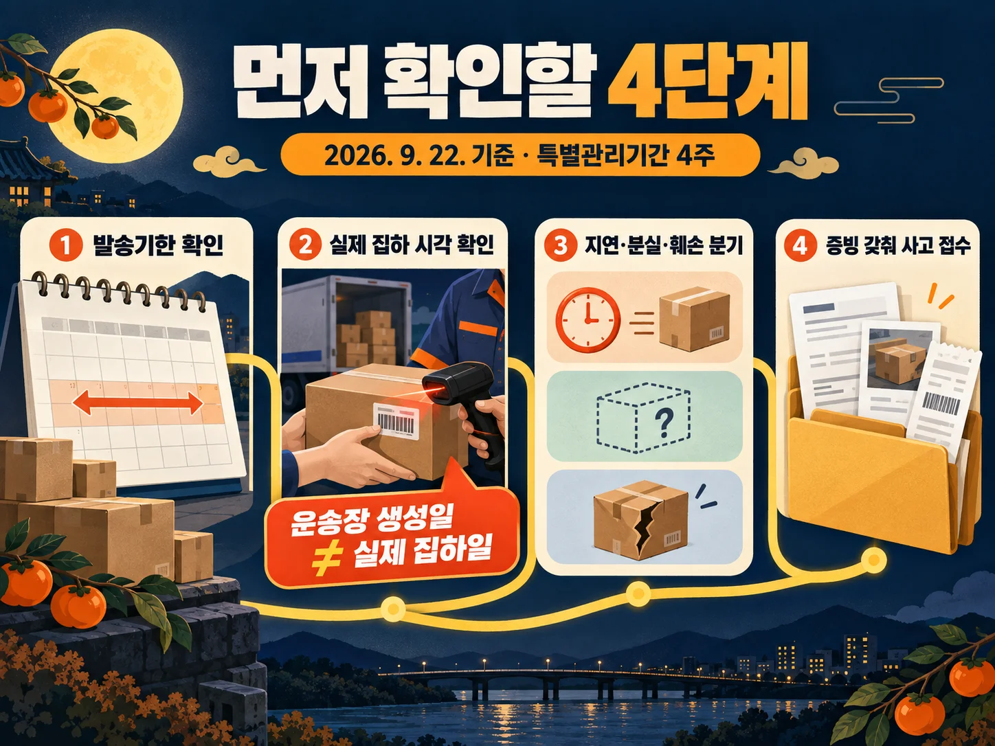 - 추석 택배 발송기한과 실제 집하 시각 배송조회 확인