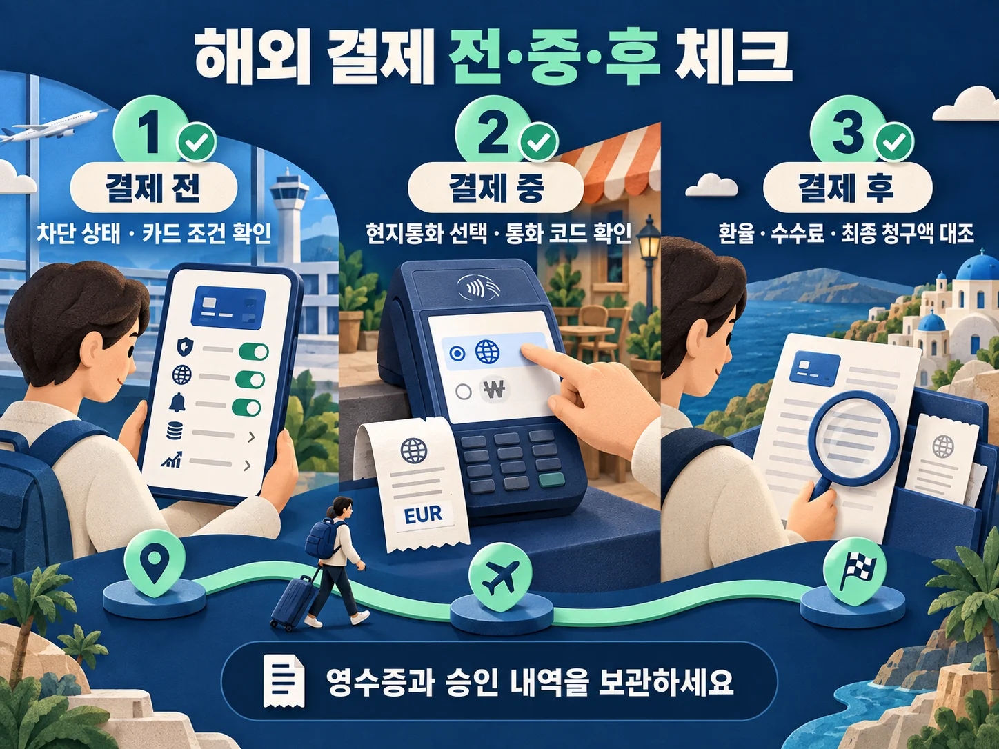 해외 결제 전·중·후 현지통화 선택 체크리스트