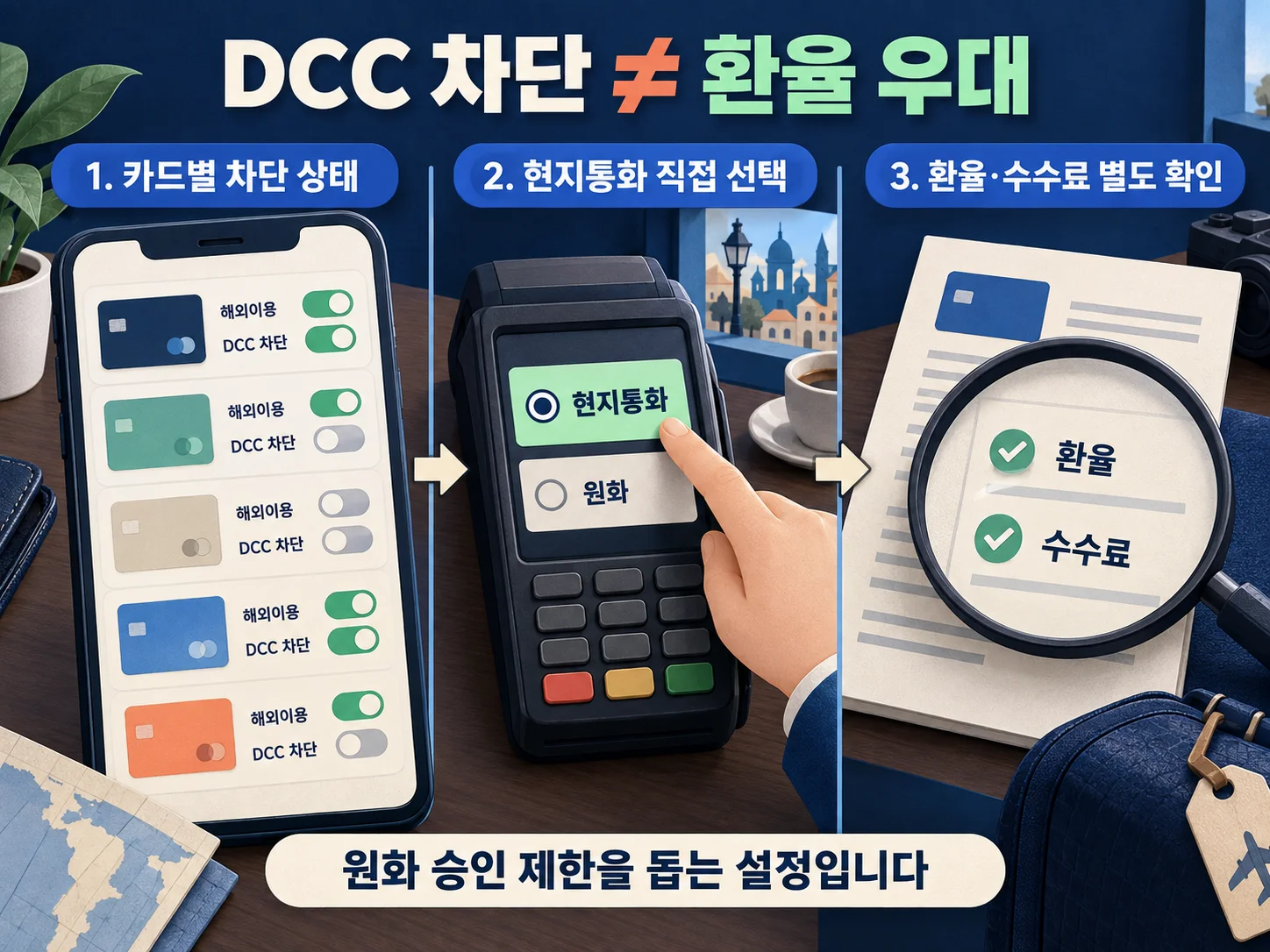 카드사 앱에서 해외원화결제 차단 상태를 확인하는 방법