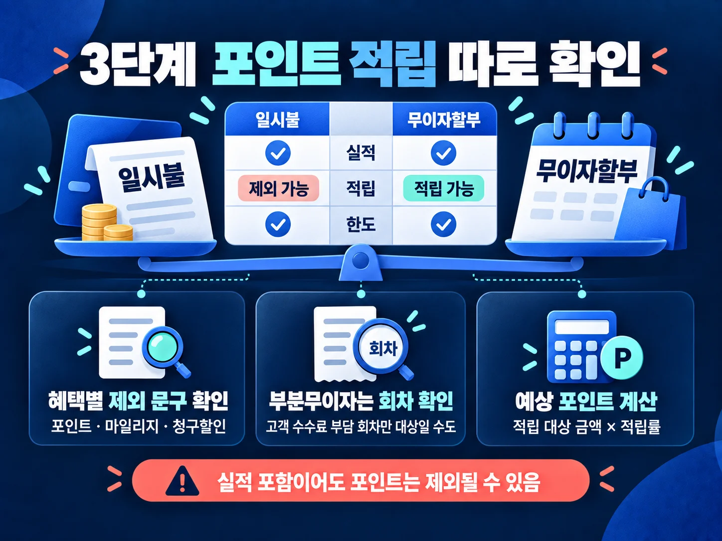 - 무이자할부 포인트 적립과 일시불 혜택 비교