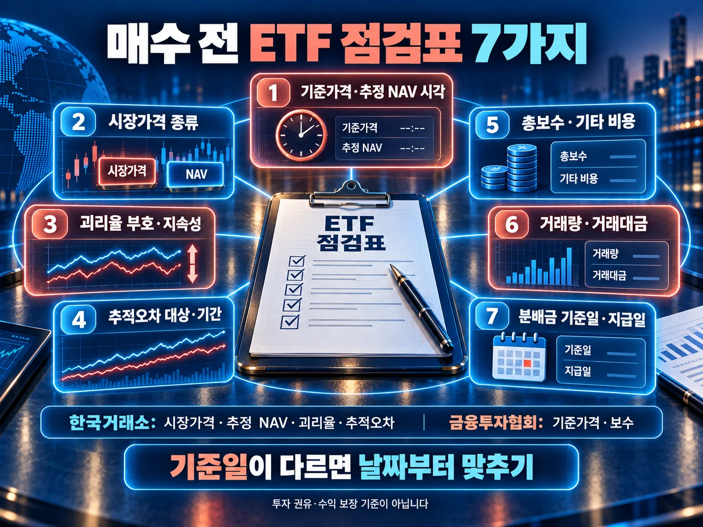 ETF 매수 전 기준가격·괴리율·거래량 점검표