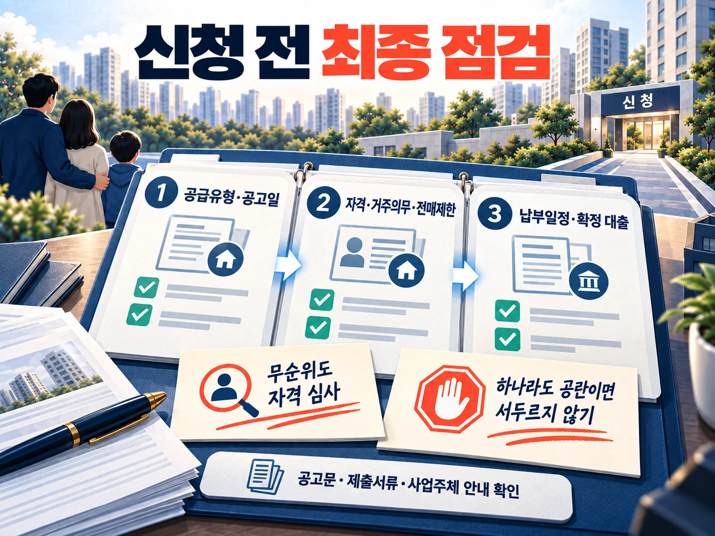 무순위 청약 신청 전 자격과 전매제한을 확인하는 최종 체크리스트 이미지