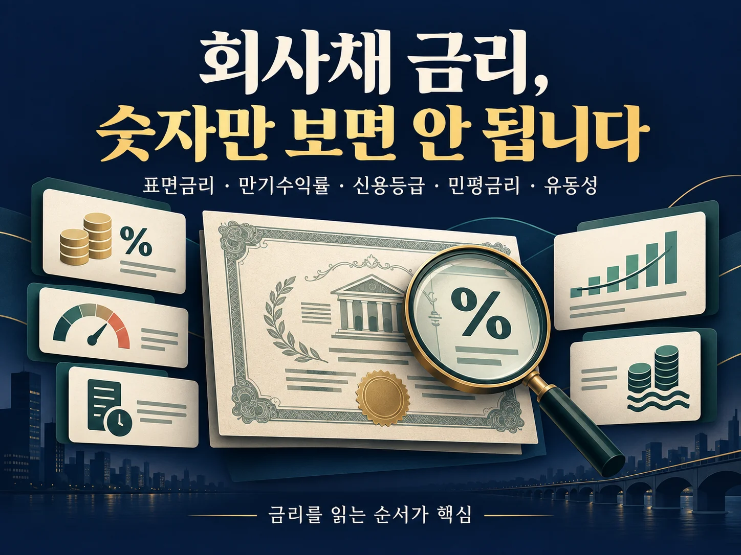 회사채 금리와 만기수익률을 확인하는 투자 점검 안내