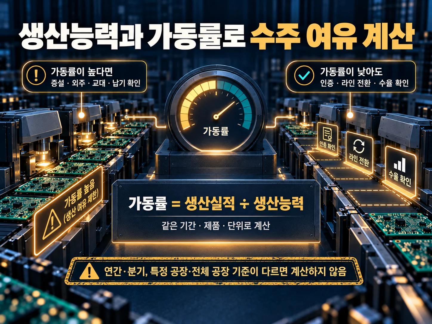 생산능력·가동률로 보는 신규 수주 여유