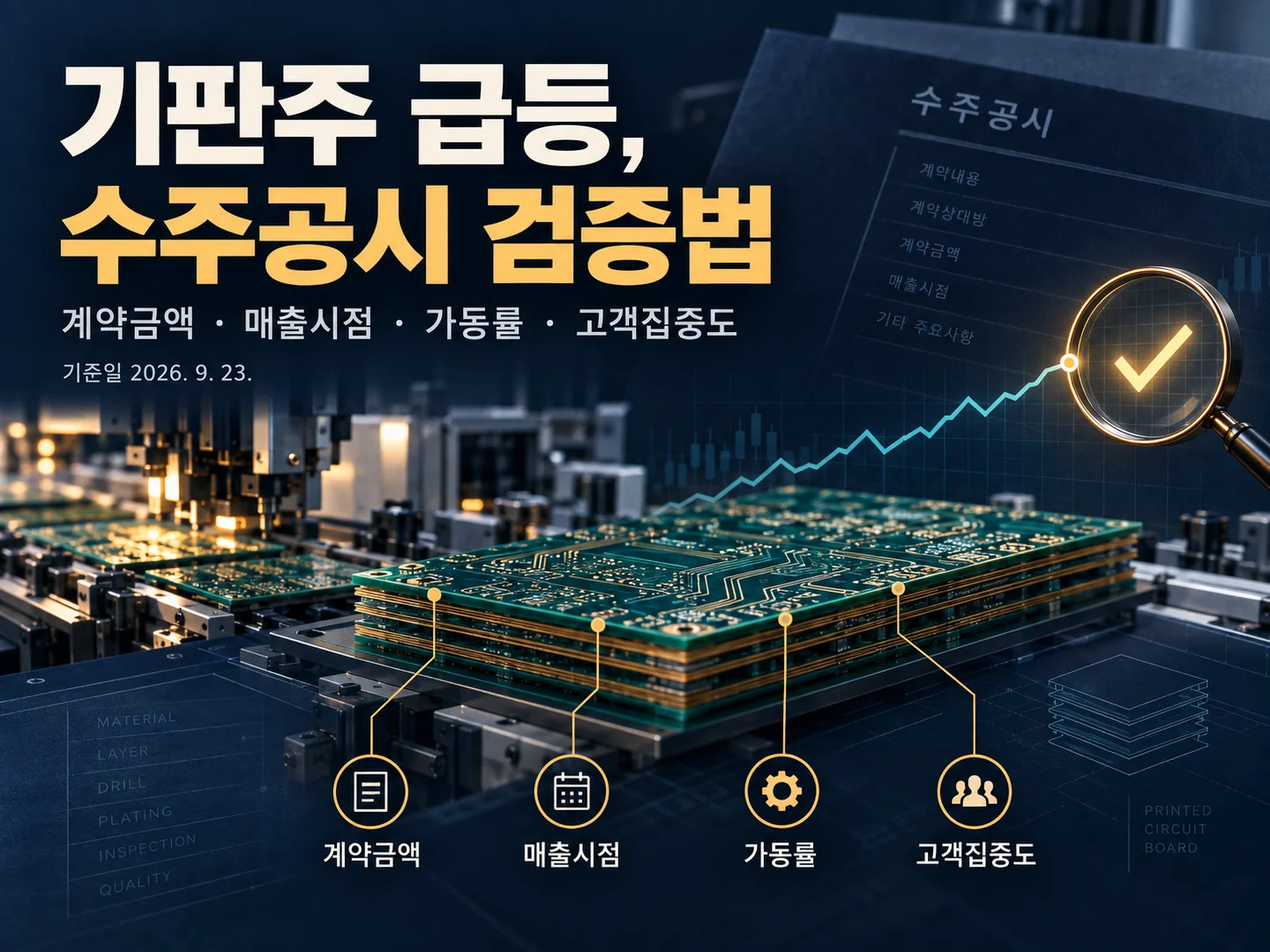 기판주 급등 검증을 위한 공시 분석 핵심 항목