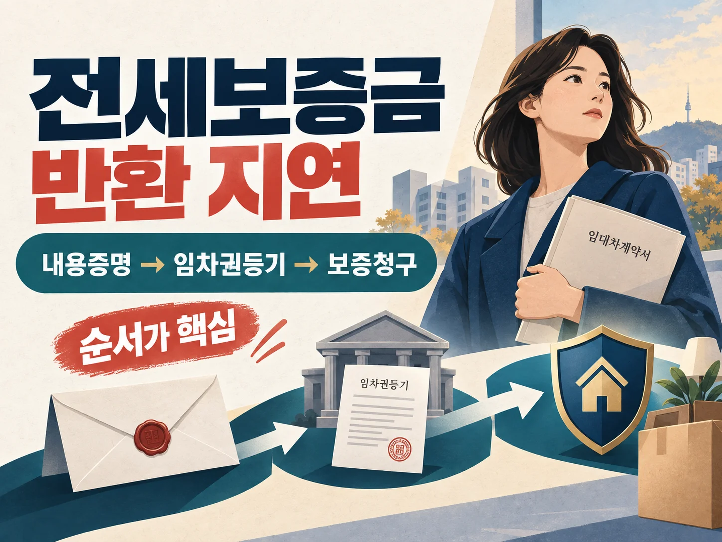 전세보증금 반환 지연 대응 절차를 정리한 안내