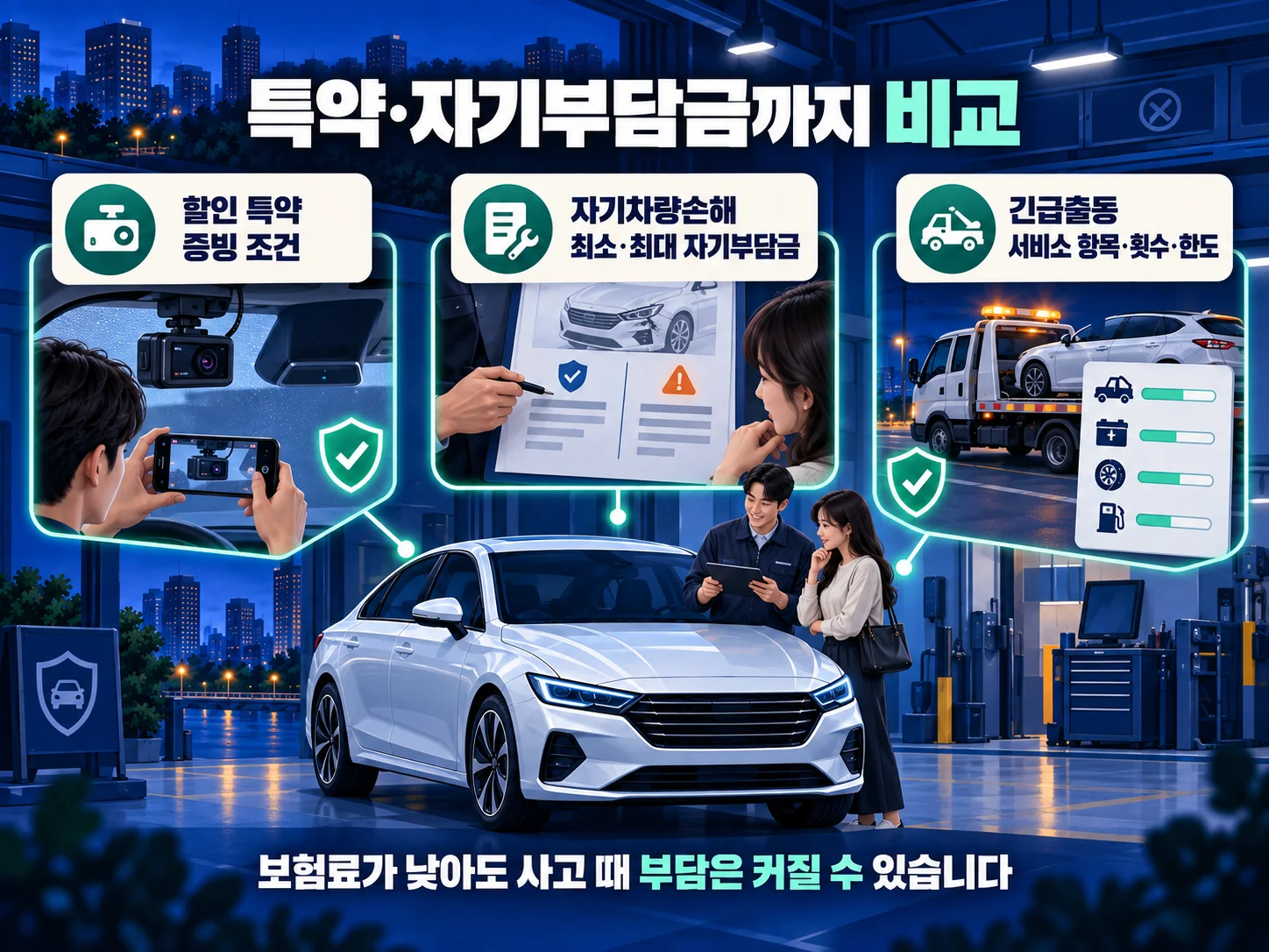 자동차보험 자기부담금과 특약 서비스 항목 점검