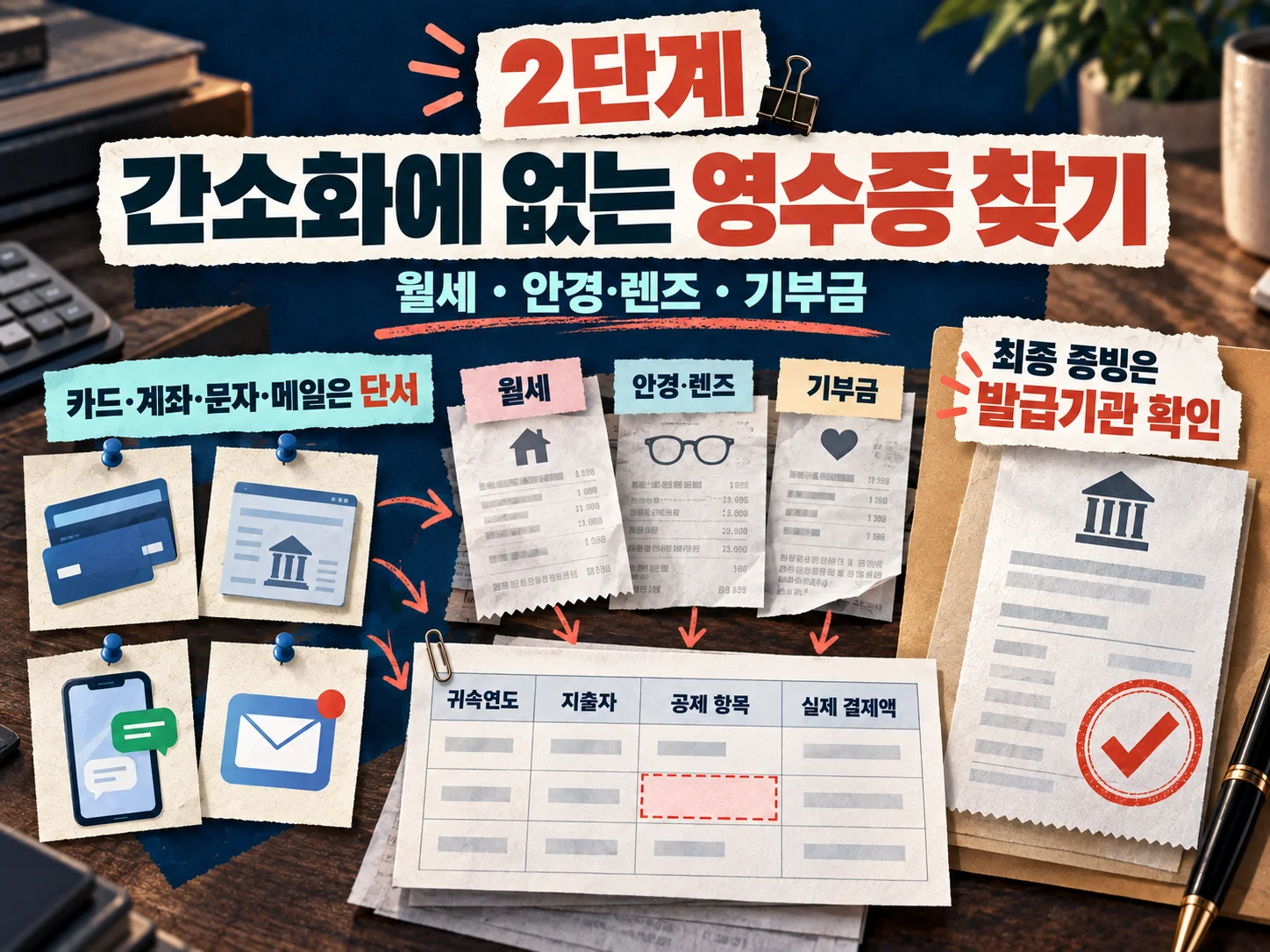 연말정산 간소화 누락 영수증을 찾아 기록하는 방법