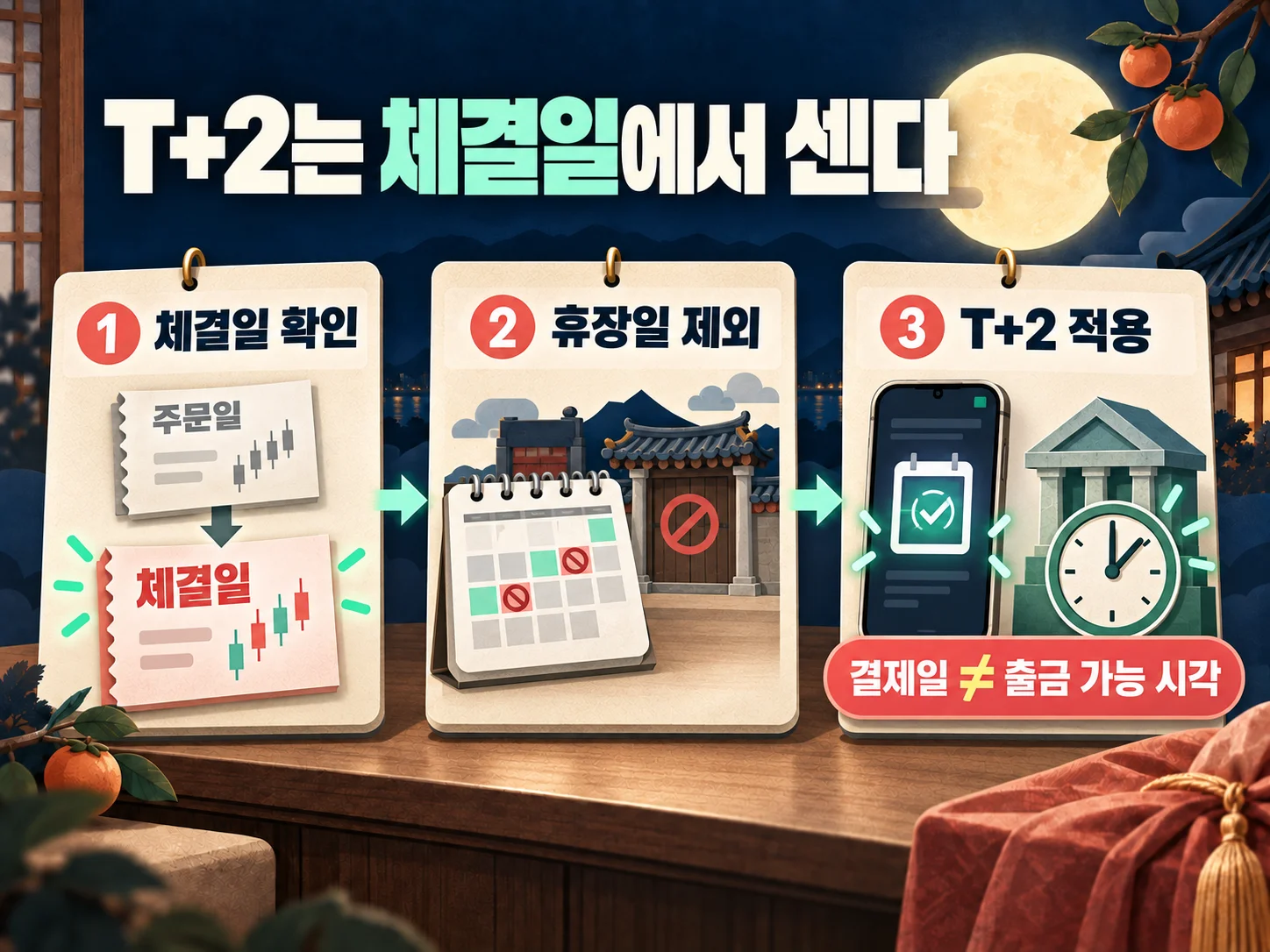 T+2 결제일과 증권사 출금가능금액 확인