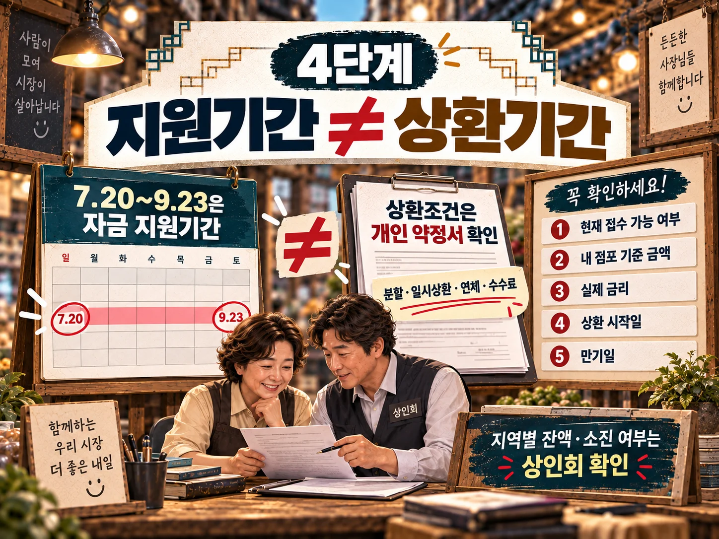 - 명절자금 상환기간과 지역별 잔액 확인