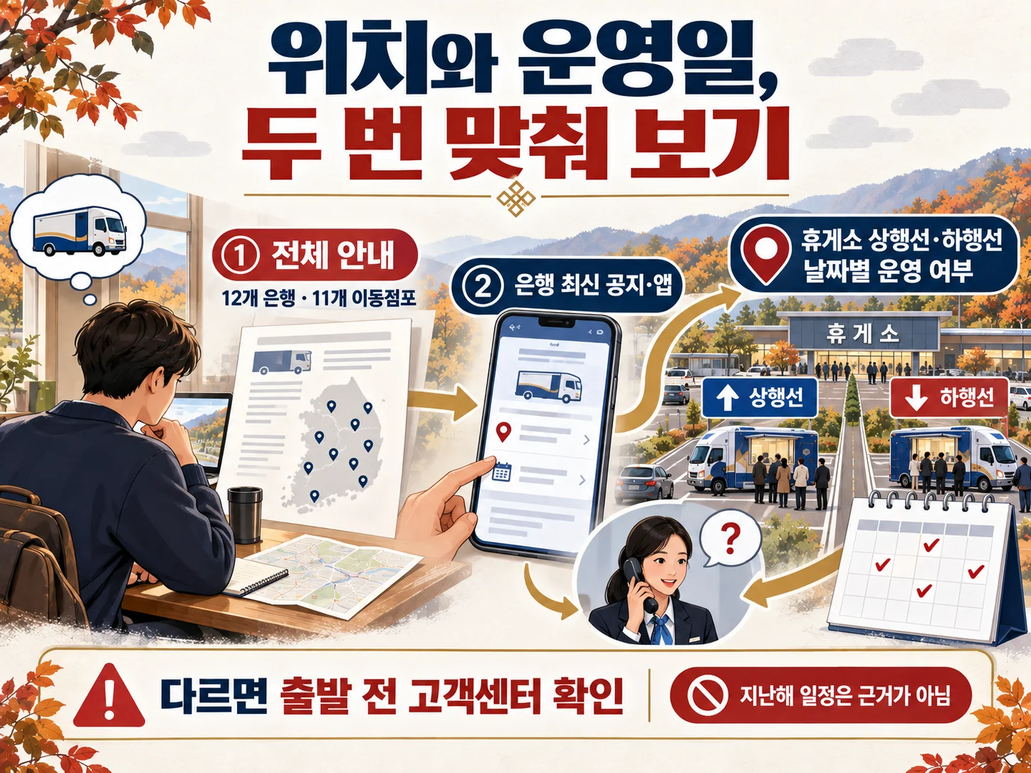 추석 이동점포 위치와 운영일 확인