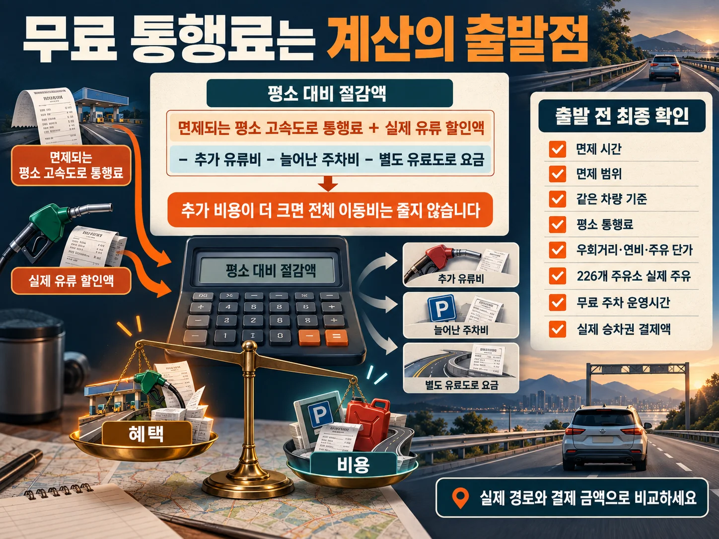 추석 교통비 절감액 계산과 출발 전 확인 항목