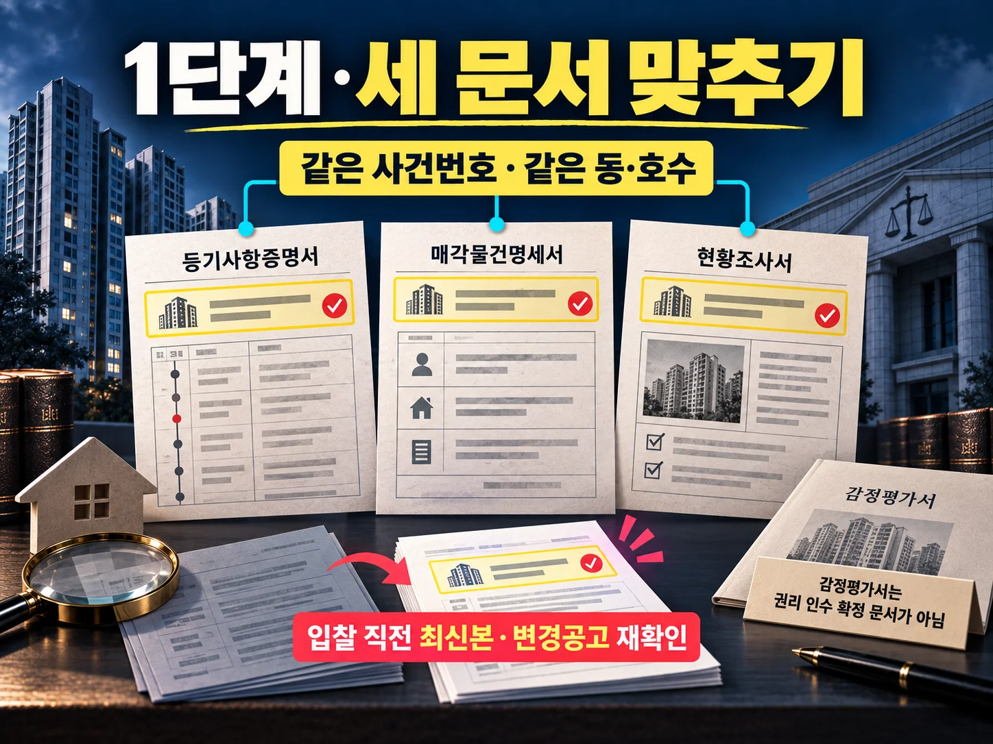 말소기준권리와 선순위임차인 대항력·임대차보증금 검토