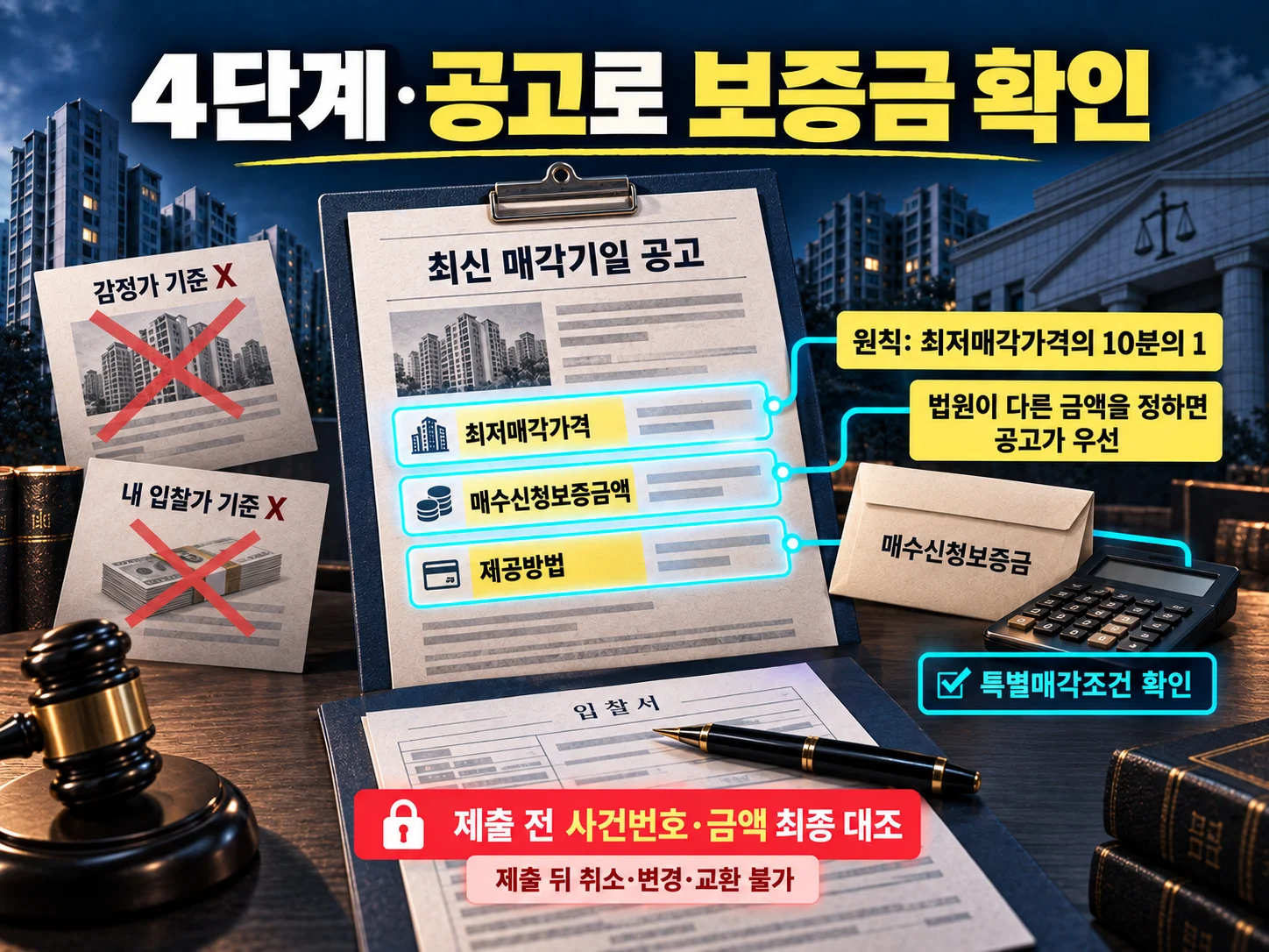 아파트 경매 총 준비금과 체납관리비 비용 점검