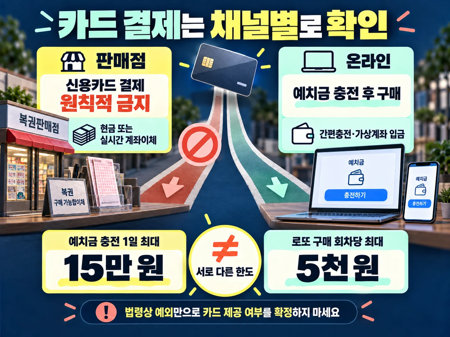로또 카드결제와 예치금 충전 방식 확인 안내