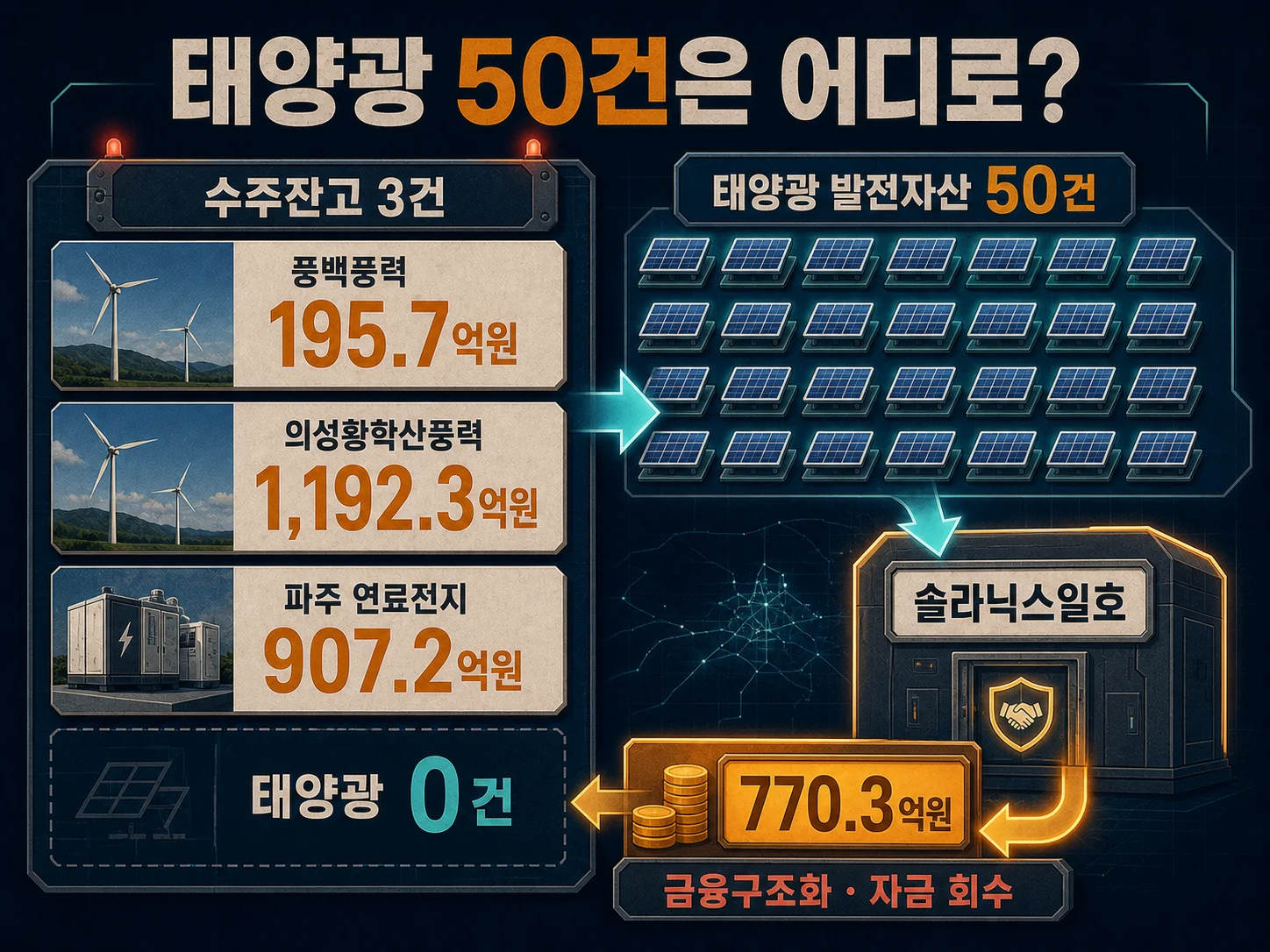 SK이터닉스 태양광 발전자산 50건 솔라닉스일호 매각 구조도